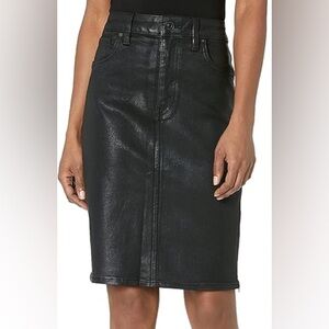 Hudson Black Denim Skirt